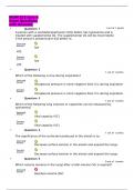 BIOM 525 Quiz 4 Exam Questions with Answers