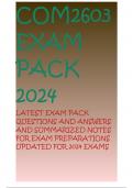 COM2603 EXAM PACK 2024 