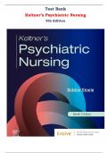 Test Bank for Keltner’s Psychiatric Nursing, 9th Edition by Debbie Steele |All Chapters,  Year-2023/2024|