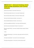 NBCE Part 1 - General Anatomy Questions And Answers Bundle