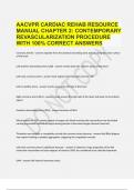 AACVPR CARDIAC REHAB RESOURCE MANUAL CHAPTER 2 CONTEMPORARY REVASCULARIZATION WITH VERIFIED SOLUTIONS