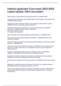 Indiana applicator Core exam 2023-2024 Latest Update 100&percnt; Accurate&excl;&excl;