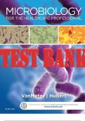 TEST BANK for Microbiology for the Healthcare Professional 2nd Edition by  Karin VanMeter, Robert Hubert