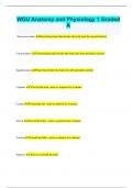 WGU Anatomy and Physiology 1 Graded A&plus;