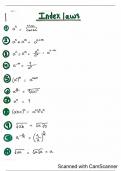 Equations and Important Notes on Pure Mathematics 1