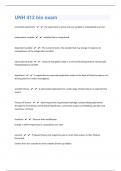UNH 412 bio exam 57 Questions and answers