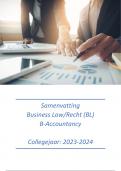 Samenvatting Recht/Business Law (BL) RvO + GV