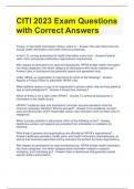 CITI 2023 Exam Questions with Correct Answers