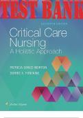 TEST BANK for Critical Care Nursing: A Holistic Approach 11th Edition by Patricia Gonce Morton and Dorrie K. Fontaine (Complete Chapters 1-56)