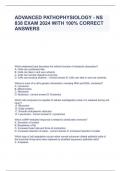Advanced Pathophysiology - NS 838