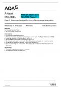 AQA QP 2023 A-level POLITICS Paper 2