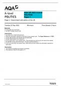 AQA QP 2023 A-level POLITICS Paper 1