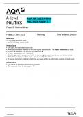 AQA QP 2023 A-level POLITICS Paper 3