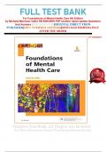 FULL TEST BANK For Foundations of Mental Health Care 6th Edition by Michelle Morrison-Valfre RN BSN MHS FNP (Author) latest Update Questions And Answers 