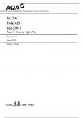 AQA GCSE PANJABI 8683&sol;RH Paper 3 Reading Higher Tier Mark scheme June 2023 Version&colon; 1&period;0 Final