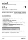 AQA GCSE PANJABI Higher Tier Paper 1 Listening Test Transcript 2023