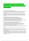 Travel Card Program &lpar;Travel Card 101&rpar; &lbrack;Mandatory&rsqb; questions with 100&percnt; correct answers 2024