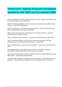 Travel Card - Agency Program Coordinator questions with 100&percnt; correct answers 2024