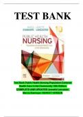 Test Bank Public Health Nursing-Population-Centered Health Care in the Community 10th Edition COMPLETE AND UPDATED Jeanette Lancaster&comma; Marcia Stanhope- NEWEST VERSION