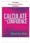 Test Bank for Calculate with Confidence 7th Edition by Deborah Gray Morris &vert;All Chapters&comma;  Year-2023&sol;2024&vert;