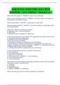 AEM Study Questions 2024 With Answers 100&percnt; Correct Graded A&plus;&period;