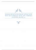 MASSACHUSETTS PESTICIDE APPLICATOR TEST 2023 COMPLETE WITH 100&percnt; VERIFIED ANSWERS &vert; RATED A&plus;