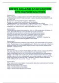 BSN 205 Hallmark Exam Questions with Complete Solutions&period; 