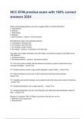 NCC EFM practice exam with 100&percnt; correct answers 2024
