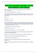AEM calculations &lpar;Lab Quiz 1&rpar; Exam with Answers 100&percnt; Correct&period;
