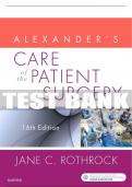 Test Bank For Alexander's Care Of The Patient In Surgery, 16th - 2019 All Chapters - 9780323533010