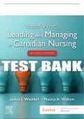 Test Bank For Yoder-wise's Leading And Managing In Canadian Nursing, 2nd - 2020 All Chapters - 9781771721677