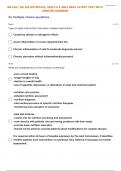 NR-228: | NR 228 Nutrition, Health & Wellness Nutrition Assessment and Patient Care Test Module 8 Questions with Correct Answers