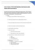 NUR 155 EXAM 3 STUDY GUIDE.Questions And Answers Latest Update 2024.Guaranteed A+.
