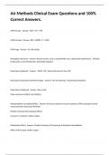 Air Methods Clinical Exam Questions and 100&percnt; Correct Answers&period;