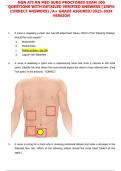 NGN ATI RN MED SURG PROCTORED EXAM 100  QUESTIONS WITH DETAILED VERIFIED ANSWERS &lpar;100&percnt;  CORRECT ANSWERS&rpar; &sol;A&plus; GRADE ASSURED&sol;2023-2024  VERSION