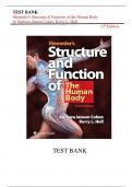 Test Bank For Memmler's Structure & Function of the Human Body 12th Edition by Barbara Janson Cohen, Kerry L. Hull||ISBN NO:10,1975138929||ISBN NO:13,978-1975138929||All Chapters||Complete Guide A+