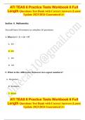 ati_teas_6_practice_tests_workbook_6 EXAM QUESTIONS & ANSWERS 2023/2024 LATEST UPDATE / GRADED A+