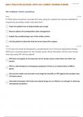 NR 325 ADULT HEALTH II EXAM 3 STUDY QUESTIONS WITH 100% CORRECT MARKING SCHEME