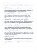 PCI ISA EXAM 3 QUESTIONS AND ANSWER