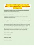Dante Level 2 Test &vert; Questions with  100&percnt; Correct Answers &vert; Latest Update  2024 &vert; Verified
