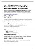 Comprehensive Guide to CAPM Dumps Questions and Answers