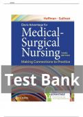 Test Bank For Medical-Surgical Nursing Making Connections to Practice 3rd Edition Janice J. Hoffman Chapter 1-56 | Complete Guide Newest Version 2024