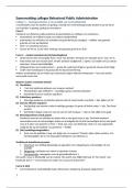 Alle literatuur &plus; colleges Behavioral PublicAdministration 2024