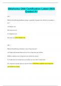 Oklahoma CNA Certification Latest 2023 Graded A&plus;