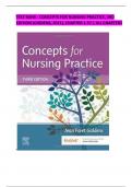 Test Bank - Concepts for Nursing Practice, 3rd Edition (Giddens, 2021), Chapter 1-57 | All Chapters