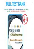 Test Bank For Calculate with Confidence CANADIAN 1st Edition Morris | 9781927406625 | All Chapters with Answers and Rationals