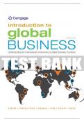 Test Bank For Introduction to Global Business: Understanding the International Environment & Global Business Functions - 2nd - 2017 All Chapters - 9781305501188