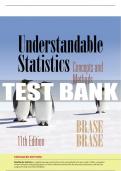 Test Bank For Understandable Statistics: Concepts and Methods, Enhanced - 11th - 2017 All Chapters - 9781305873322