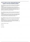 CSD 315 FINAL ACTUAL EXAM QUESTIONS AND  CORRECT DETAILED ANSWERS&vert; AGRADE