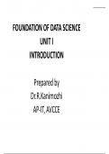 Data Science Study material